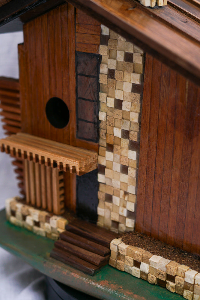 Brown Mid Century Modern Birdhouse