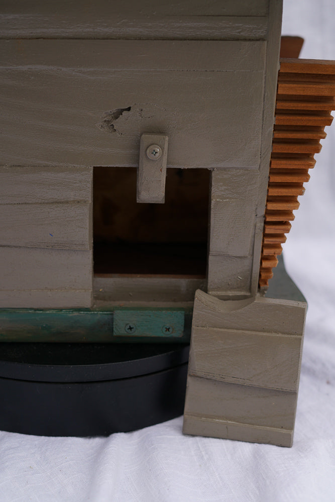 Brown Mid Century Modern Birdhouse