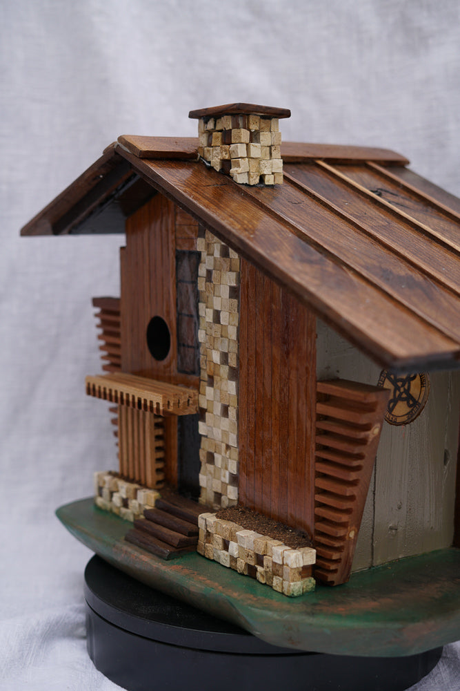 Brown Mid Century Modern Birdhouse