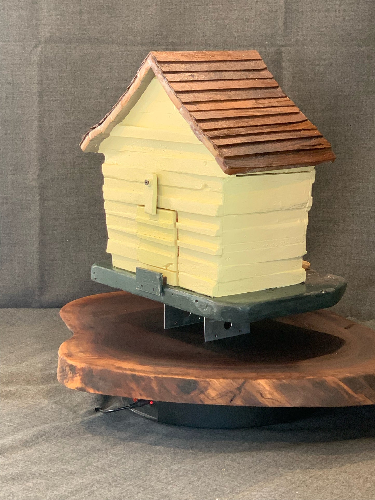 Yellow Doghouse Birdhouse