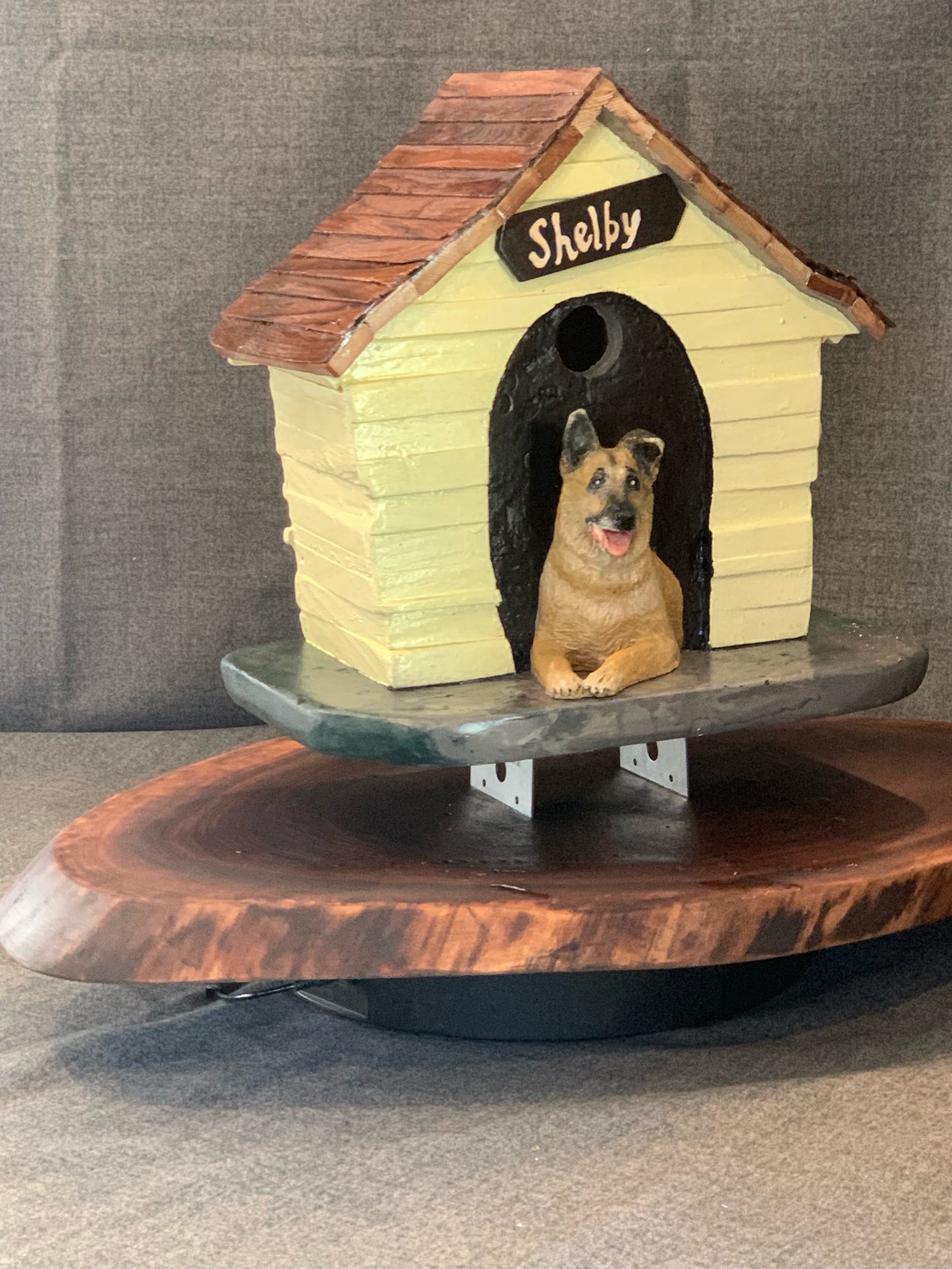 Yellow Doghouse Birdhouse