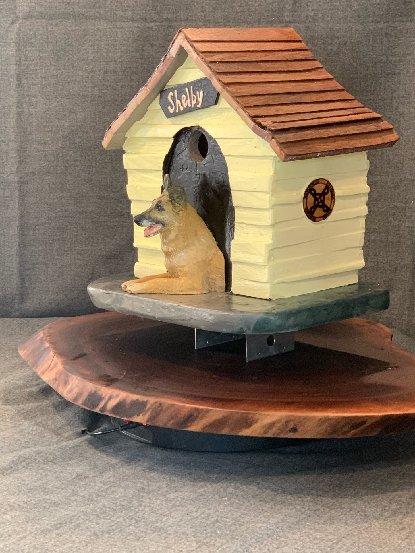 Yellow Doghouse Birdhouse